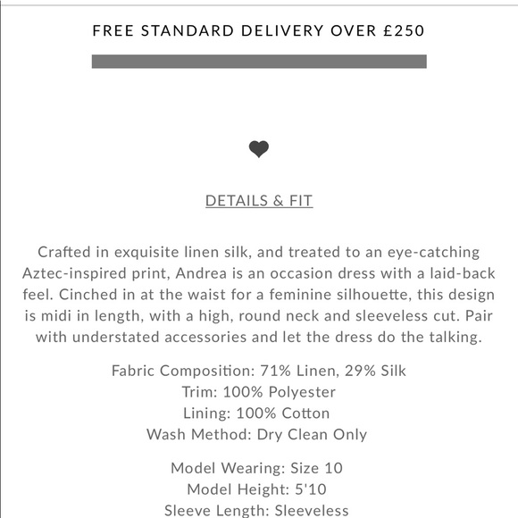 LK BENNETT Andrea Aztec Print Linen/Silk Dress - Picture 7 of 16